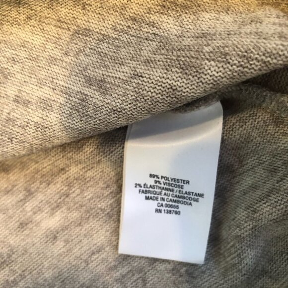 NWT Reitmans Ladies Cowl Neck Lightweight Fleece Heathered Grey Ladies  XSm - Picture 7 of 12